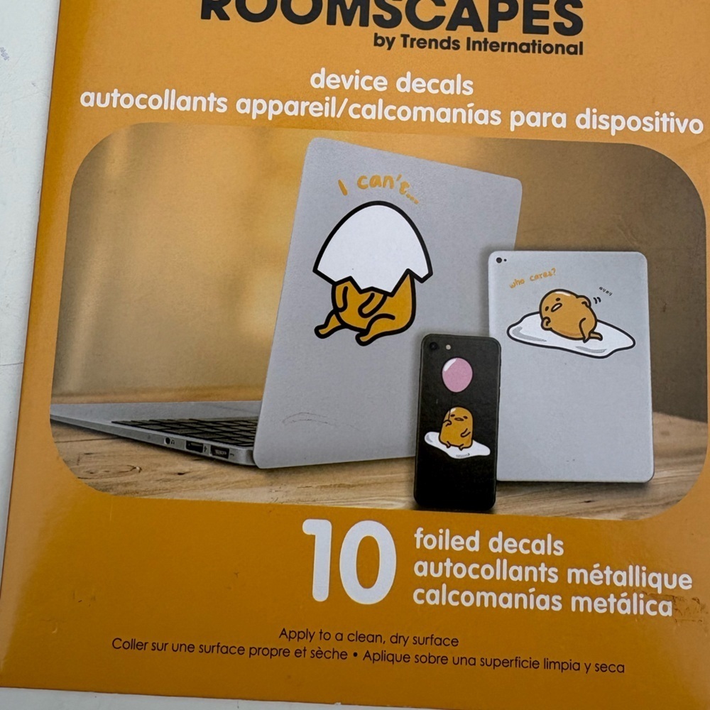 NWT Urban Outfitters Gudetama Device Decal Set - Picture 5 of 10